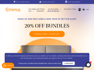 emma-sleep.com screenshot