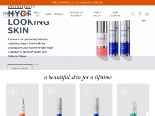 environskincare.co.uk screenshot