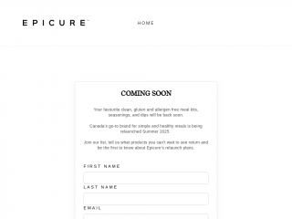 epicure.com screenshot