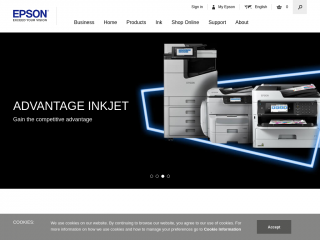 epson.co.uk screenshot