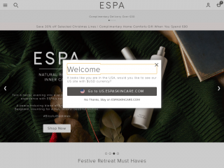 espaskincare.com screenshot