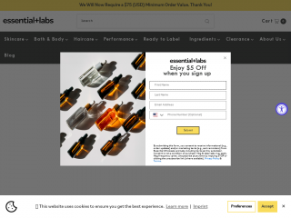 essentiallabs.com screenshot