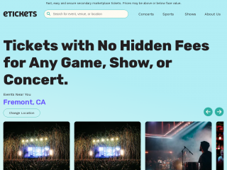 etickets.com screenshot