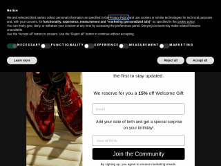 eu.harrisshoes.it screenshot