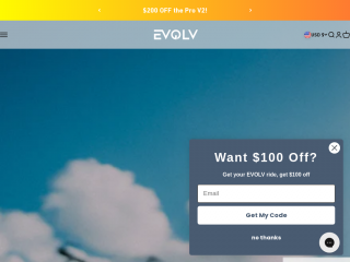 evolvrides.com screenshot