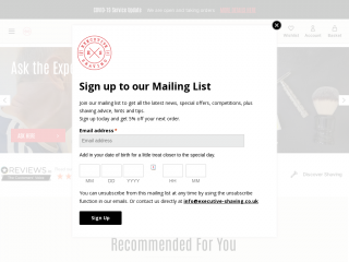 executive-shaving.co.uk screenshot