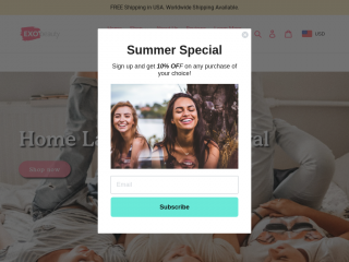 exobeauty.co screenshot