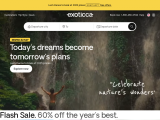 exoticca.com screenshot