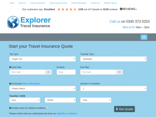 explorerinsurance.co.uk screenshot