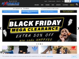 expresstrainers.com screenshot