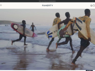 fahertybrand.com screenshot
