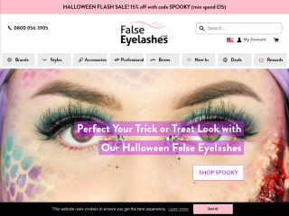 falseeyelashes.co.uk screenshot