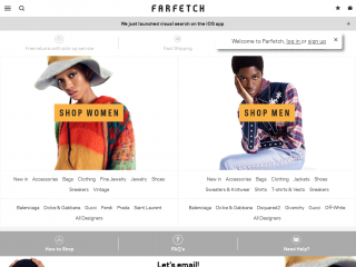 farfetch.com screenshot