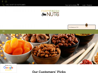 farmfreshnuts.com screenshot