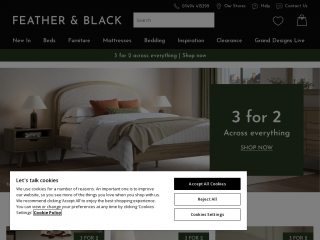 featherandblack.com screenshot