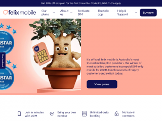 felixmobile.com.au screenshot