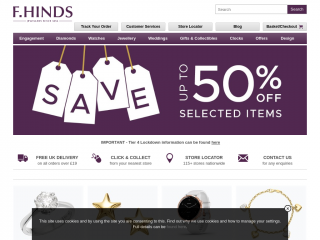 fhinds.co.uk screenshot