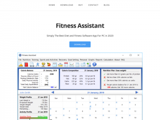 fitnessassistant.net screenshot