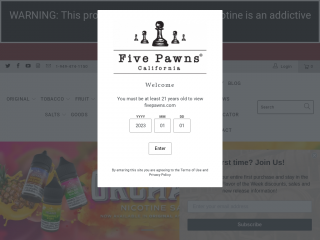 fivepawns.com screenshot