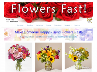 flowersfast.com screenshot