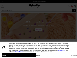 flyingtiger.com screenshot