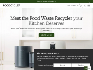 foodcycler.com screenshot