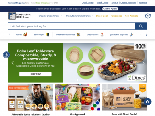 foodservicedirect.com screenshot