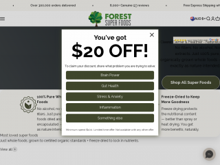 forestsuperfoods.com.au screenshot