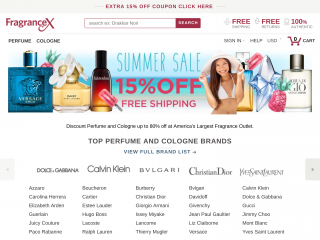 fragrancex.com screenshot