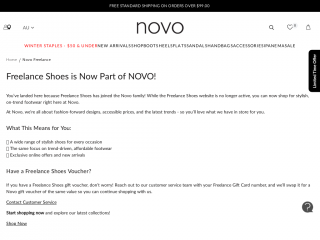 freelanceshoes.com.au screenshot