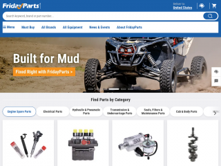 fridayparts.com screenshot