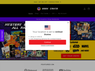 geekcrate.co.uk screenshot