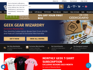 geekgearbox.com screenshot