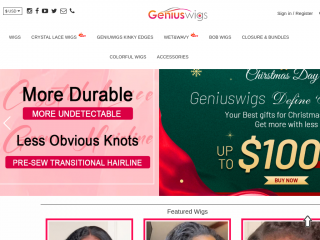 geniuswigs.com screenshot