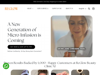 getreglow.com screenshot