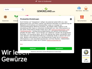 gewuerzland.com screenshot