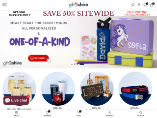 giftshire.com screenshot