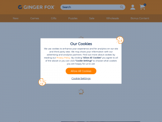 gingerfox.co.uk screenshot