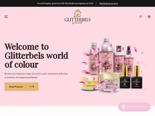 glitterbels.com screenshot