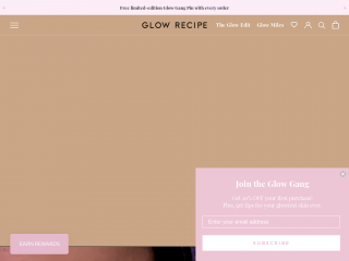 glowrecipe.com screenshot