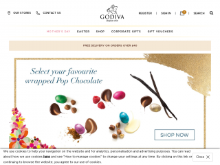 godivachocolates.co.uk screenshot
