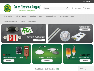 greenelectricalsupply.com screenshot