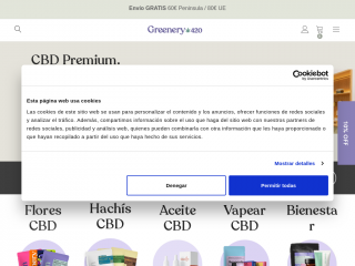 greenery420cbd.com screenshot
