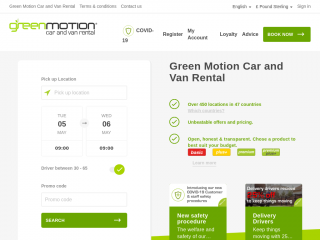 greenmotion.com screenshot