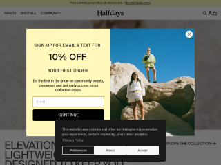 halfdays.com screenshot