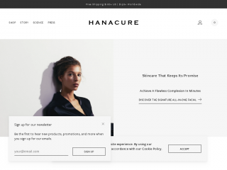 hanacure.com screenshot