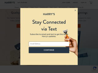 harrys.com screenshot