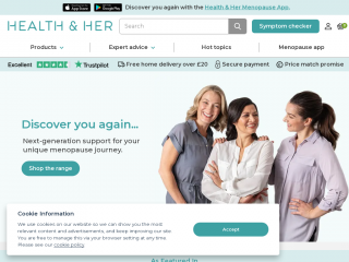 healthandher.com screenshot