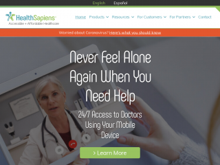 healthsapiens.com screenshot