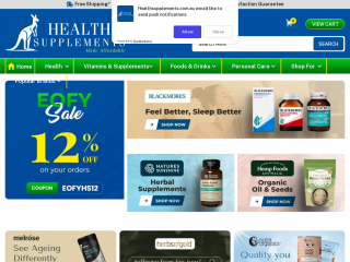 healthsupplements.com.au screenshot